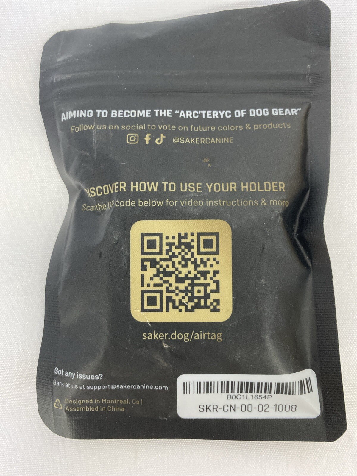 2pk Of Saker Rodeo Dog AirTag Holder Protects AirTag