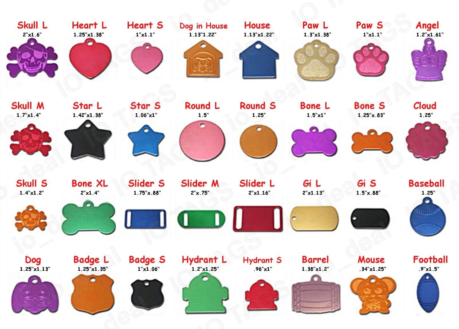 Shelter Non Profit Pet ID Tag Dog and Cat for Rescue Lot 10