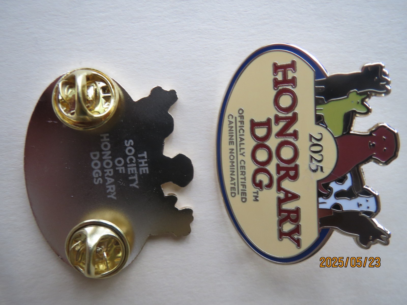 LOVE DOGS MORE THAN PEOPLE? Be an Honorary Dog. DOG-LOVER PIN w/ 6 FREE GIFTS