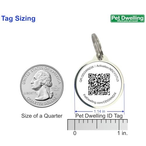 Smart QR Code Pet ID Tag – Personalized Dog & Cat Safety Tag, Instant Alerts, AI