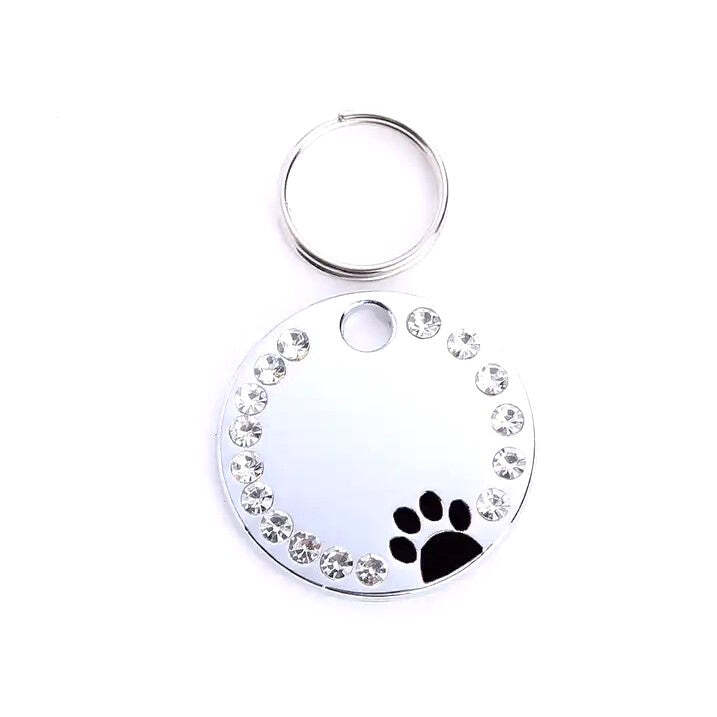 Personalized Dog/Cat Cute Paw Pet ID Tag with Unique Laser Engraving Name/Phone