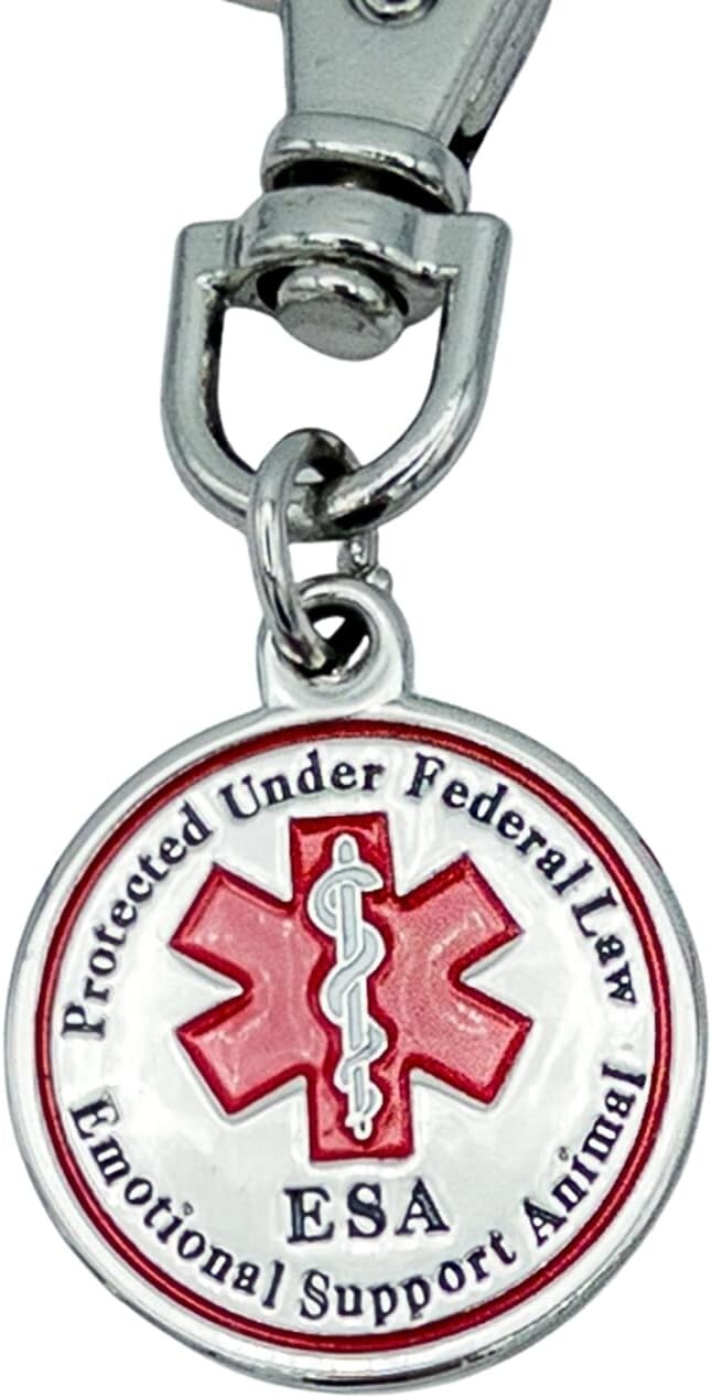 ESA Dog Tag Accessories Emotional Support Animal for Small Dogs Medical Alert
