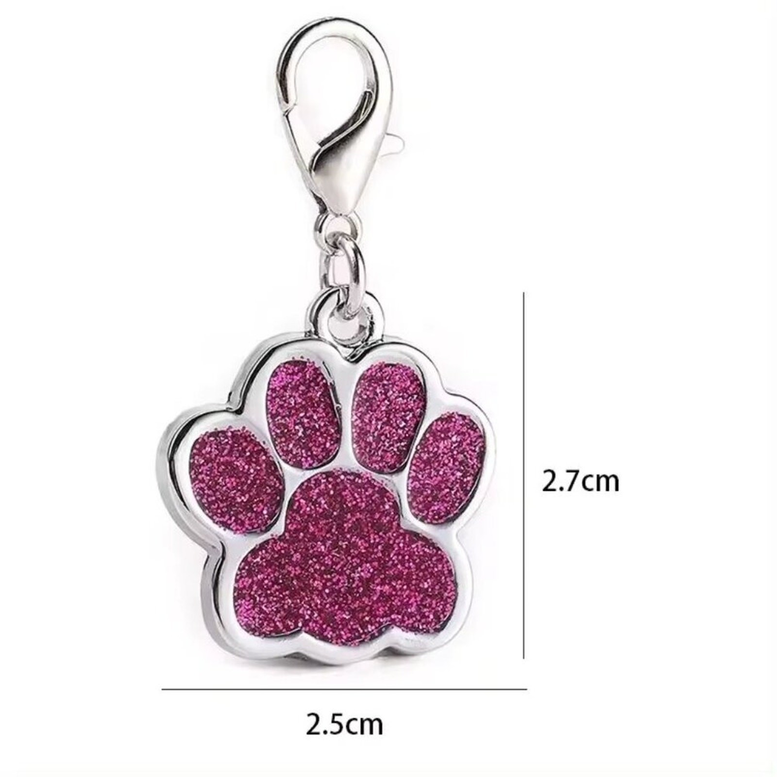 Personalized Engraved Metal Dog Paw Name, ID Tag, QR Code Powered By ScanKeep