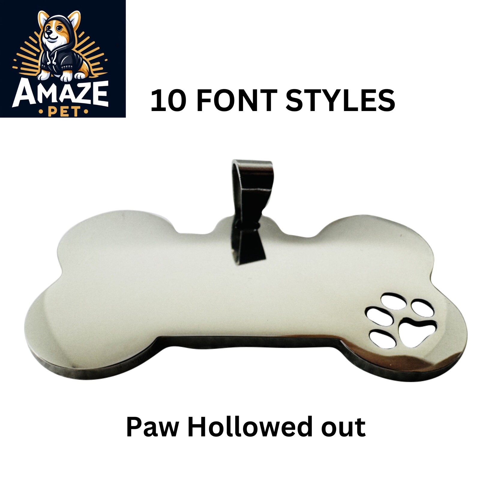 Hi-Quality Stainless Steel Pet ID Tag Dog Tag Personalized Front/Back Engraving