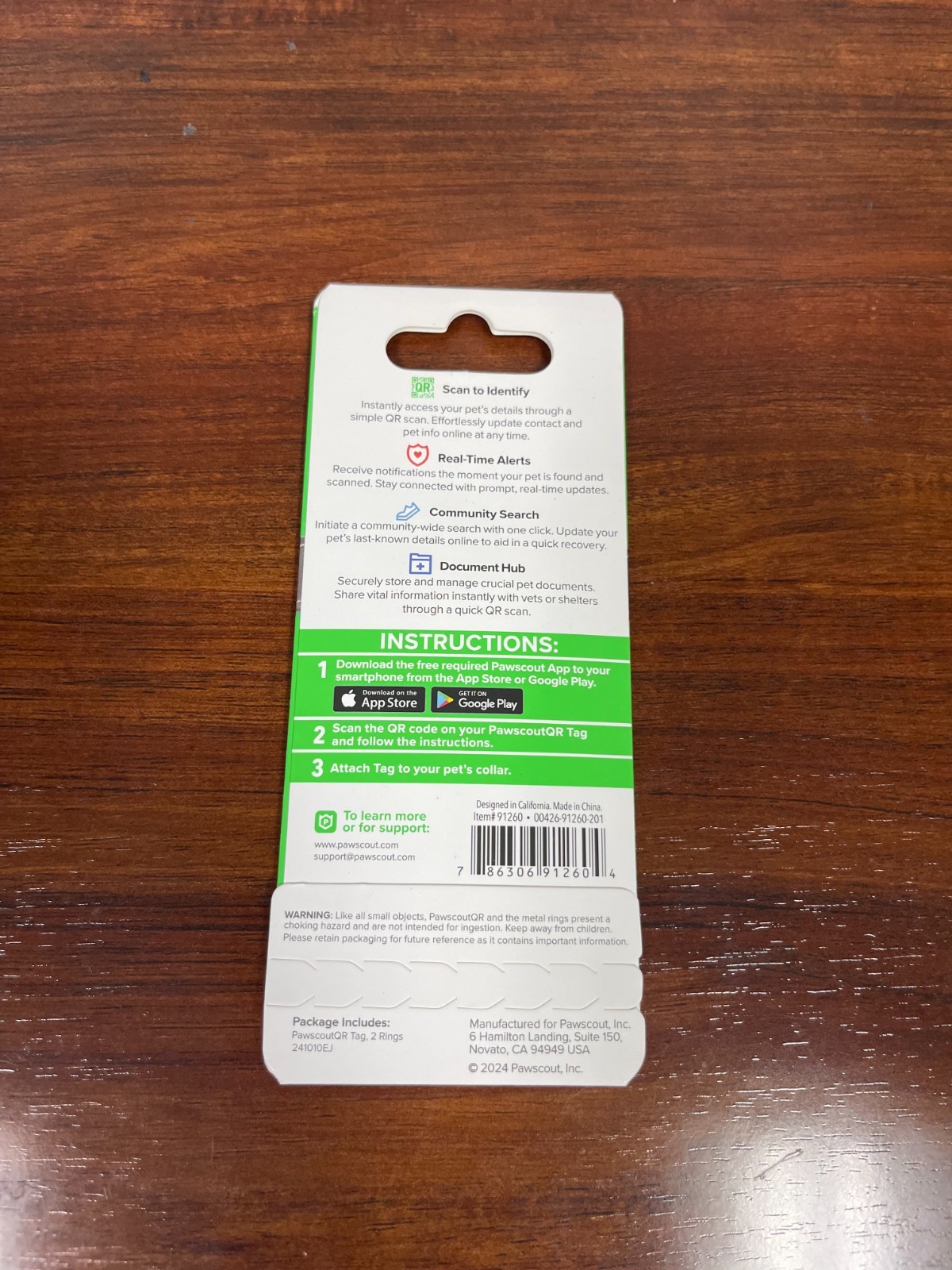 PawscoutQR The Smart Pet Tag Finder for Dogs & Cats Connects To Your Phone
