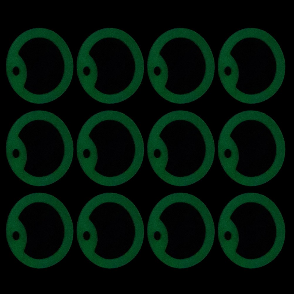 12 Pcs Glow-in-the-dark Pet ID Tag Protector Noise-reducing Silencers for