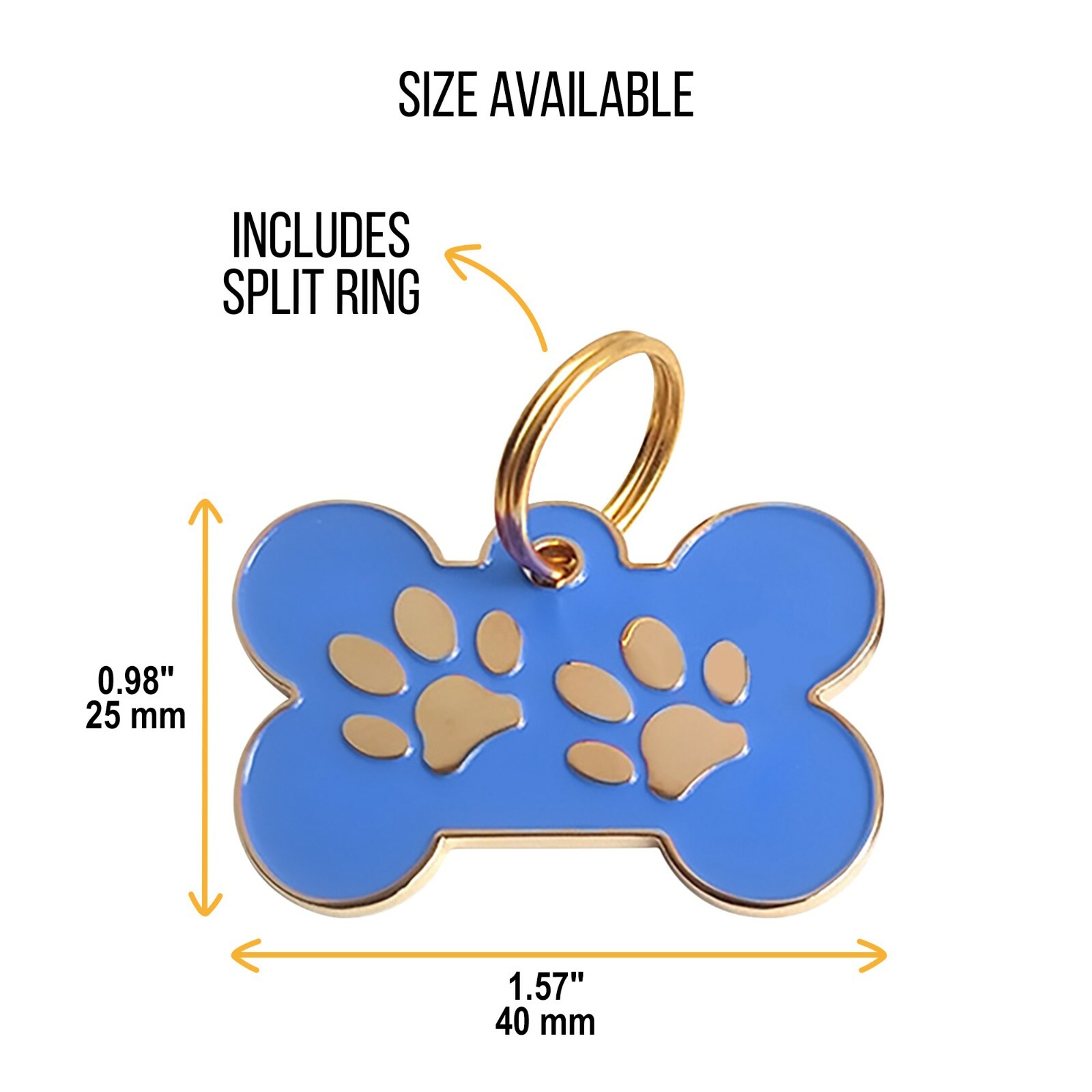 Custom Engraved Stainless Steel Bone Boy and Girl Dog Tag for Collars Tag Collar