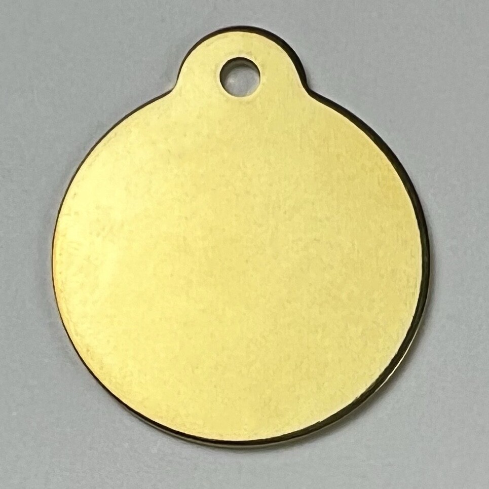 Custom Engraved Dog Tags Personalized Dog Collar Pet Tags Engraved NATURAL BRASS