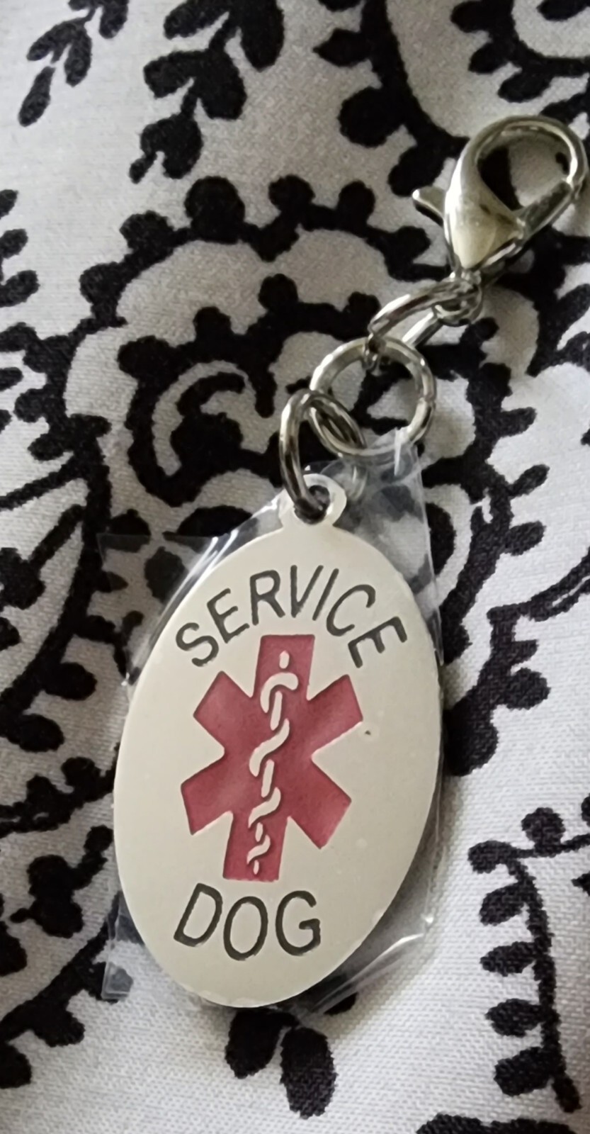 Emotional Support Animal Dog Cat Pet ID Tag Service Dog Tag & Patch