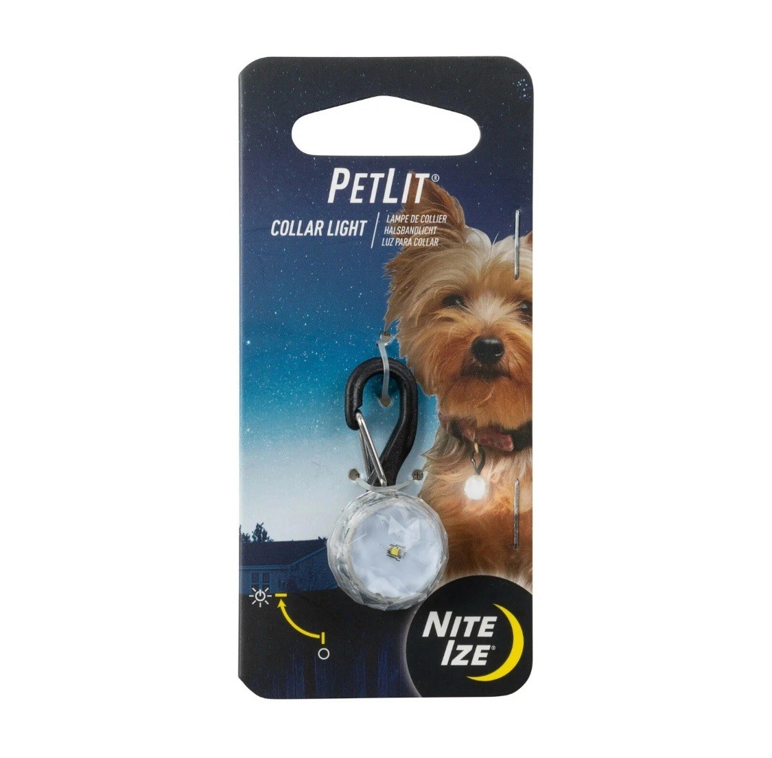 Nite IzePetLit Collar Light Crystal Jewel