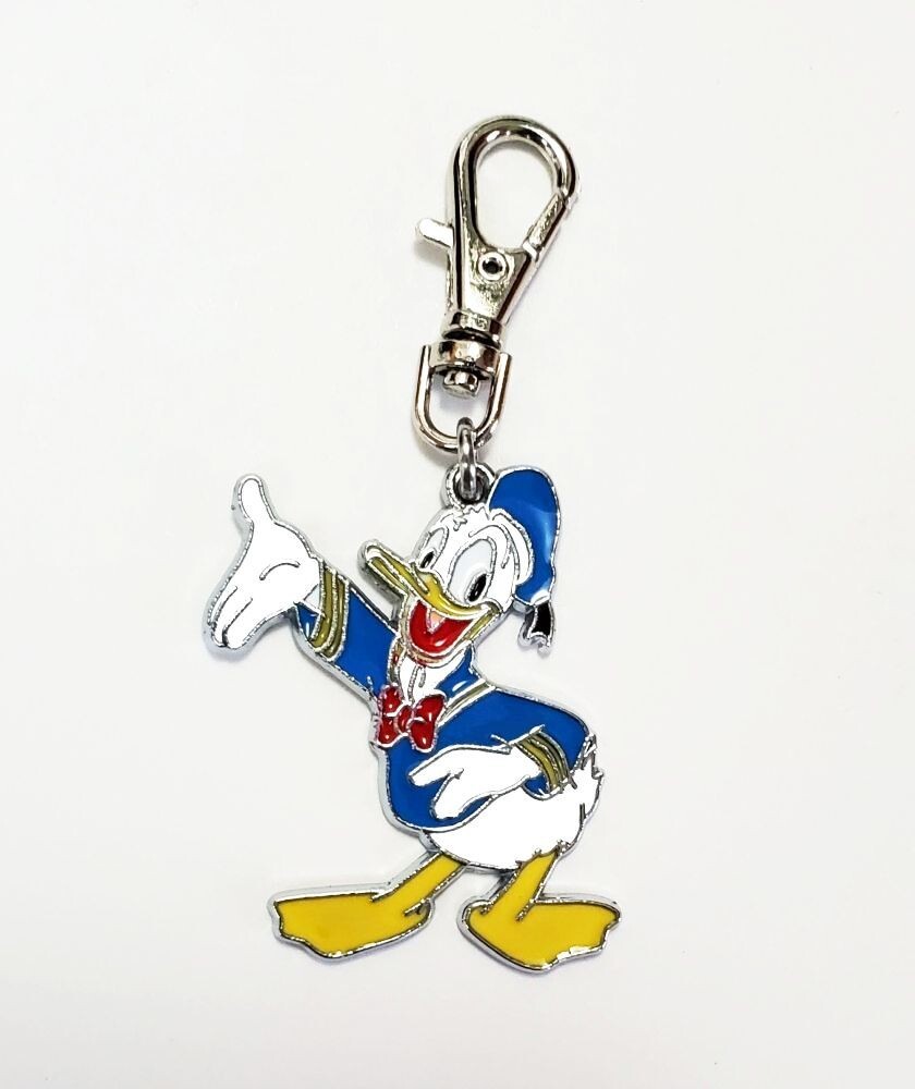 DONALD DUCK CHARM ZIPPER PULL BACKPACK PURSE WALLET BAG DOG CAT COLLAR JEWELRY