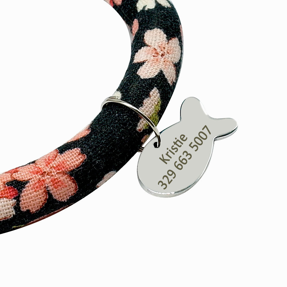 20/50pcs Heart/Fish Shape Cat Dog Tags Personalized Engraved Puppy ID Name Tag