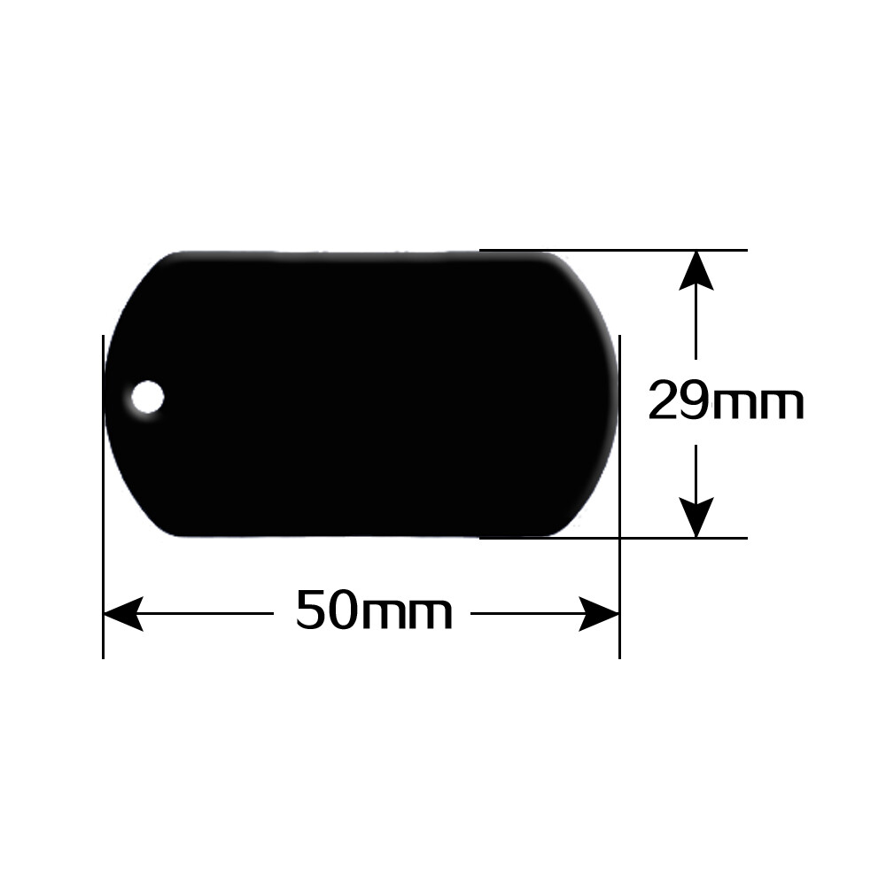 100pcs Wholesale Blank Aluminum Military Dog Tags Custom Engraved Name ID Tag