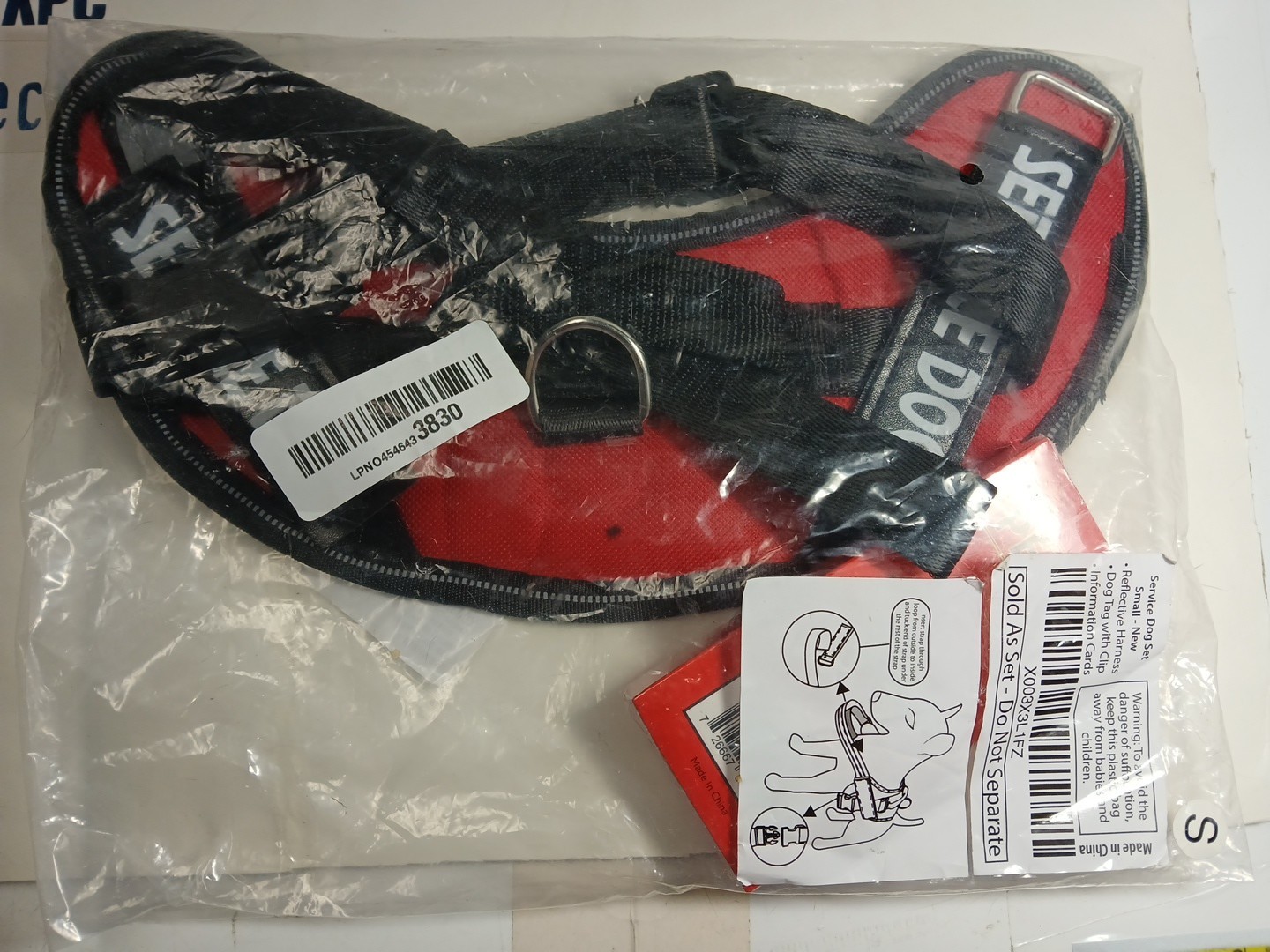 ESA Dog Vest + ID Tag 50 ADA Information Cards Emotional Support Small Dog