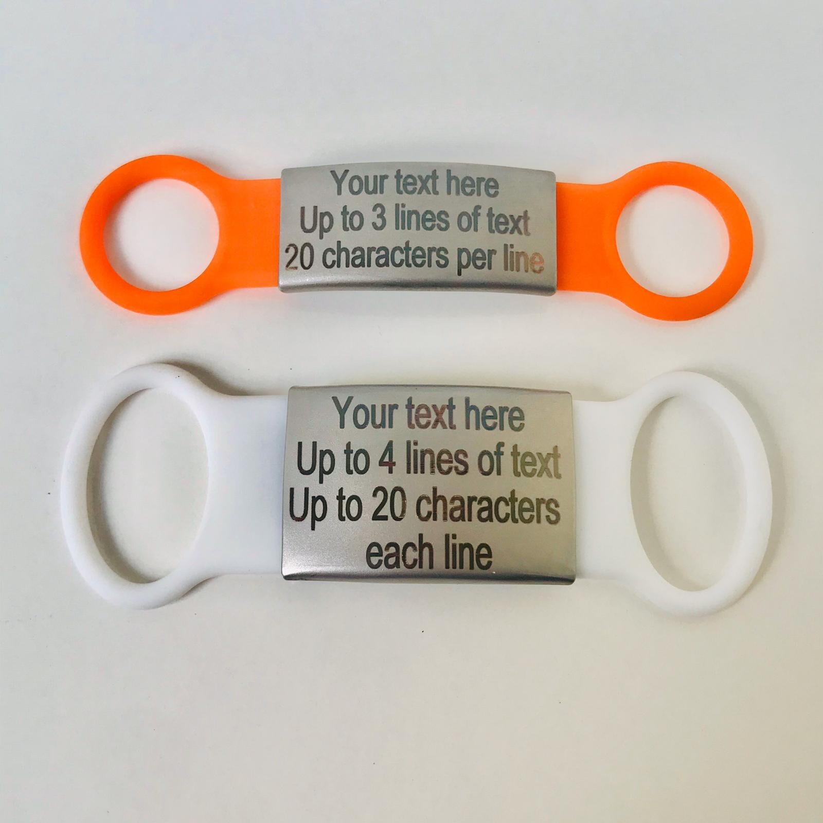 Personalized Slide on Pet Dog Cat Tags ID Engraved Name Custom Puppy Collar