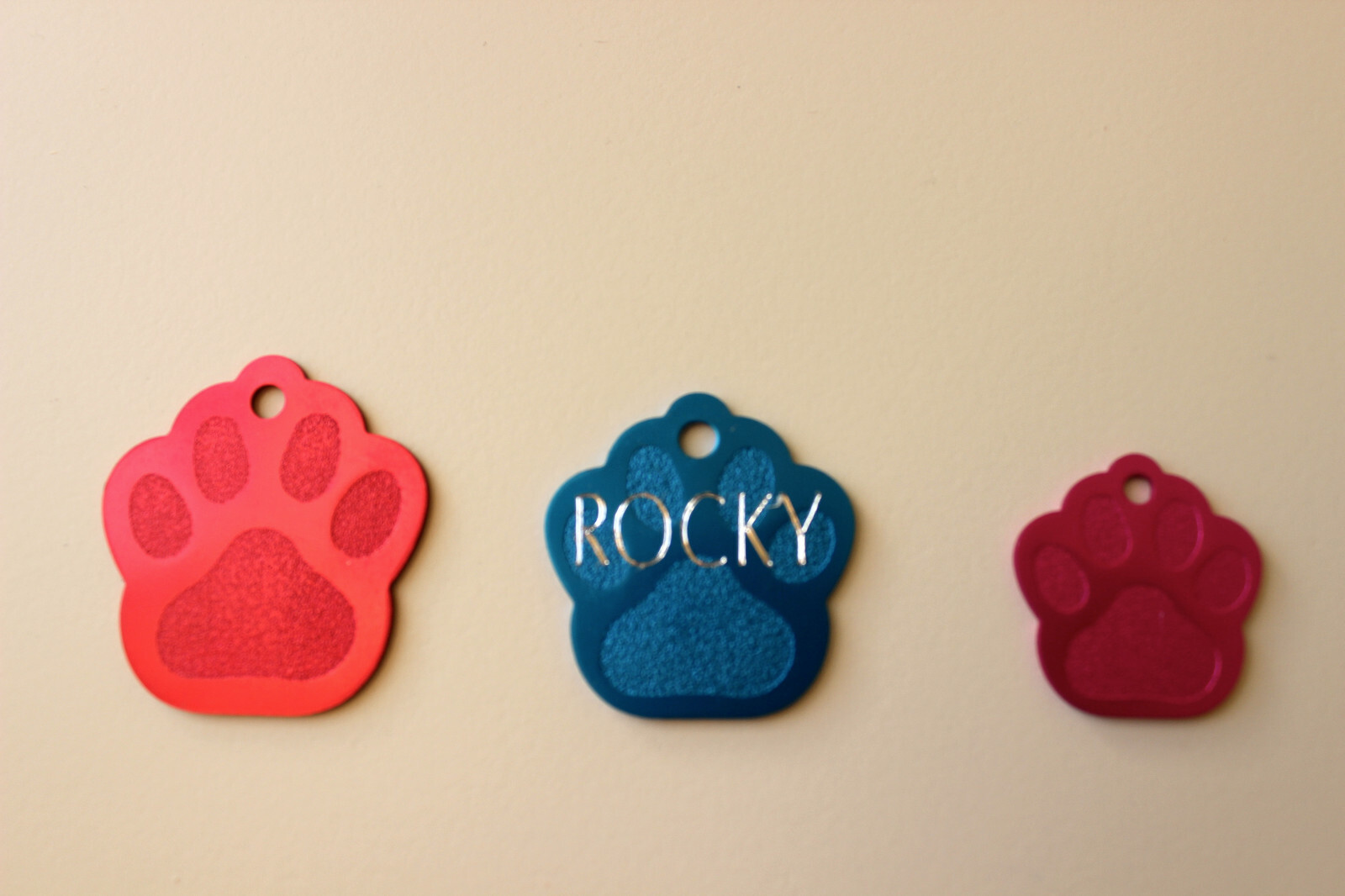 PET TAGS PAWS ID DOG TAG PREMIUM FULLY ANODIZED 2-SIDE DIAMOND ENGRAVED PETCHARM