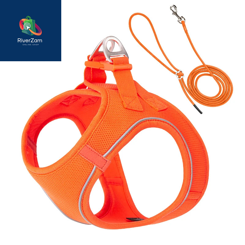 Reflective Harness and Leash Set for Dogs and Cats – Adjustable and Comfortable