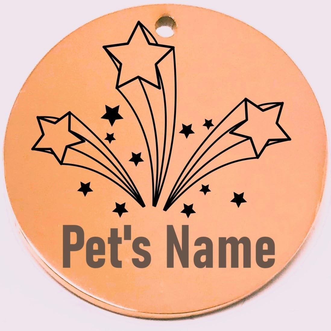 Personalized Shooting Stars Pet ID Tags – Dog/Cat Collar Name Tag