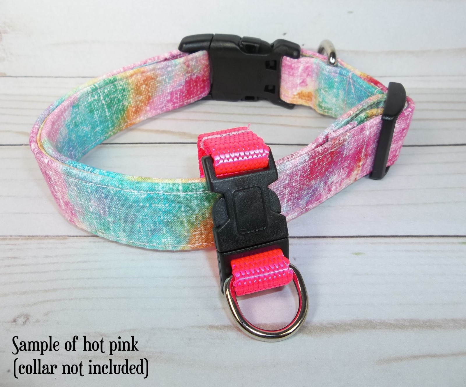 Dog Pet ID Tag Holder for 1″ or 1.5″ wide dog collar Add Remove Dog tags quckly