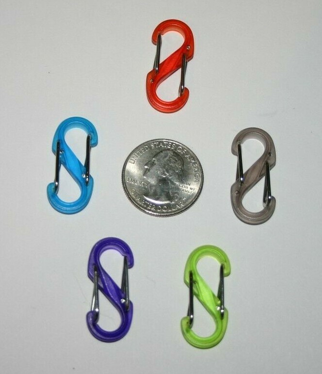 Nite Ize S-Biner Size #0 (6 NEW Translucent Colors) FREE SHIPPING
