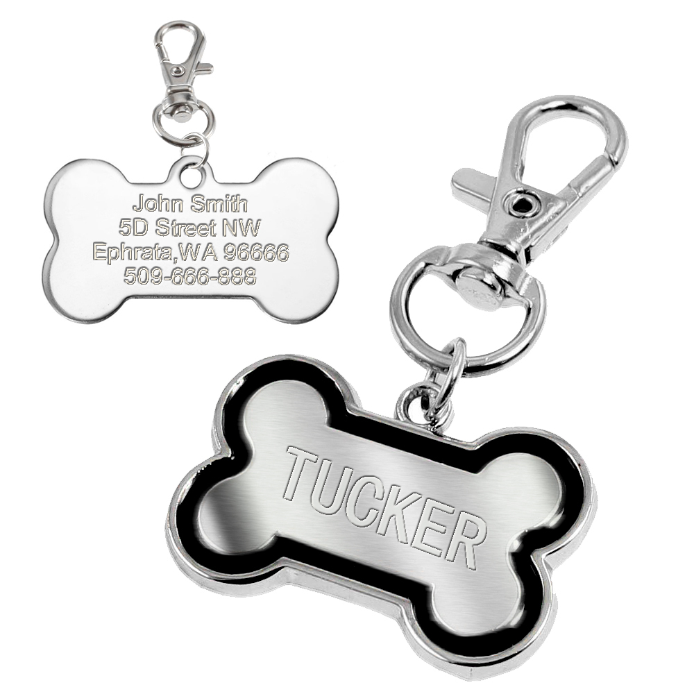 Personalized Glitter Dog Tags Disc Engraved Cat Puppy Pet ID Name Collar Tag