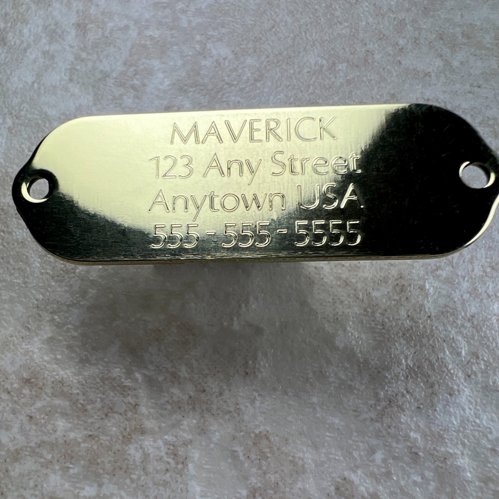 Custom Engraved Dog Tags Personalized Dog Collar ID Tags NAME PLATE BRASS SMALL