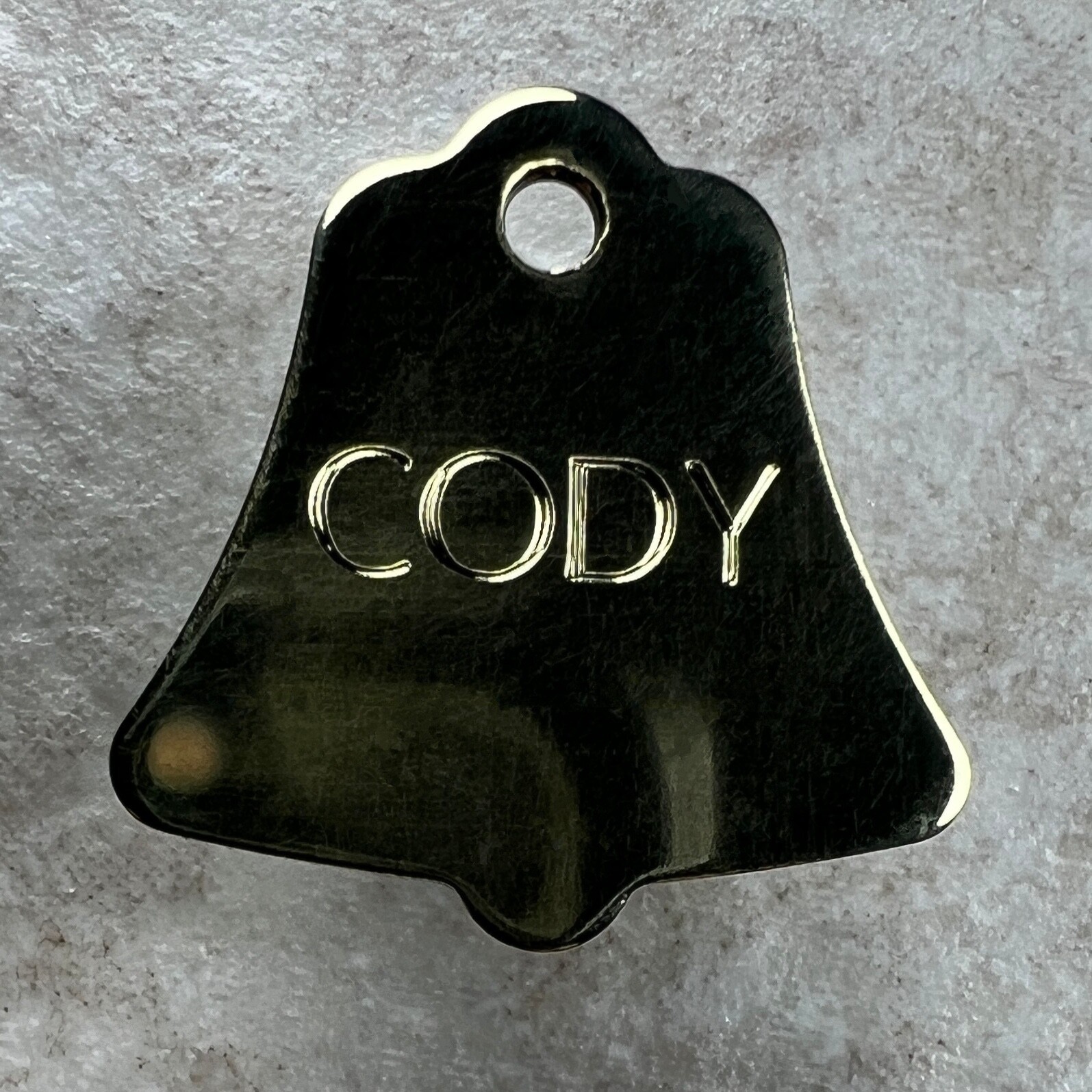 Custom Engraved Dog Tags Personalized Dog Collar Pet Tags Engraved ID BRASS BELL