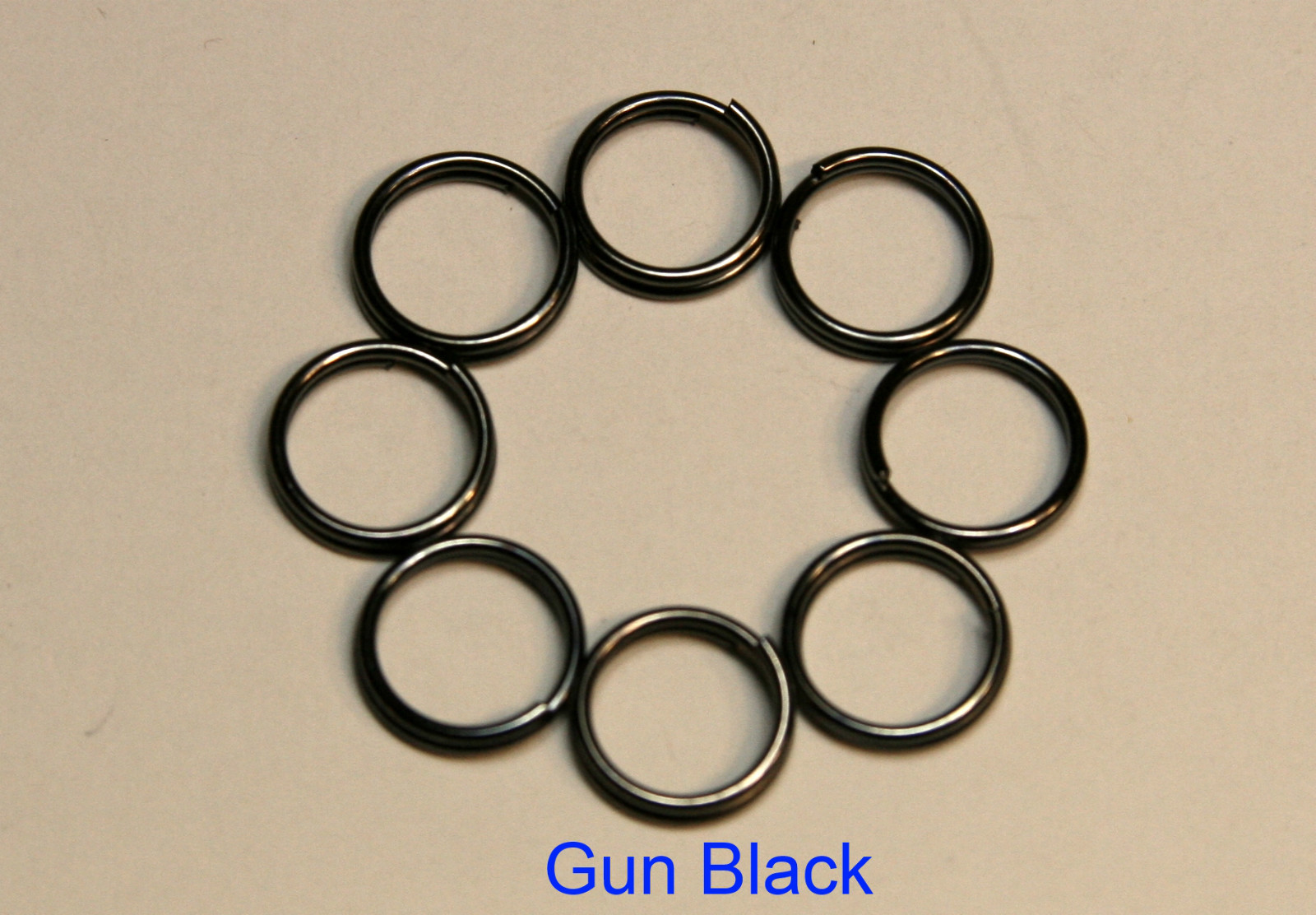 5mm,6mm,7mm,8mm,9mm Split Ring DOUBLE connector 6 Colors