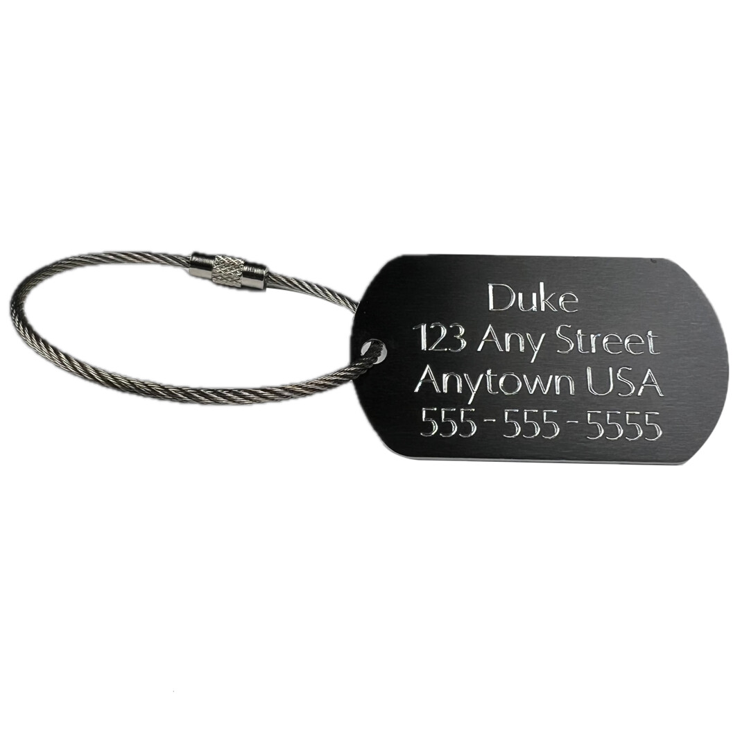 Custom Luggage Tags Baggage Tag Carry On Bag Travel Bag ID ENGRAVED LUGGAGE TAG