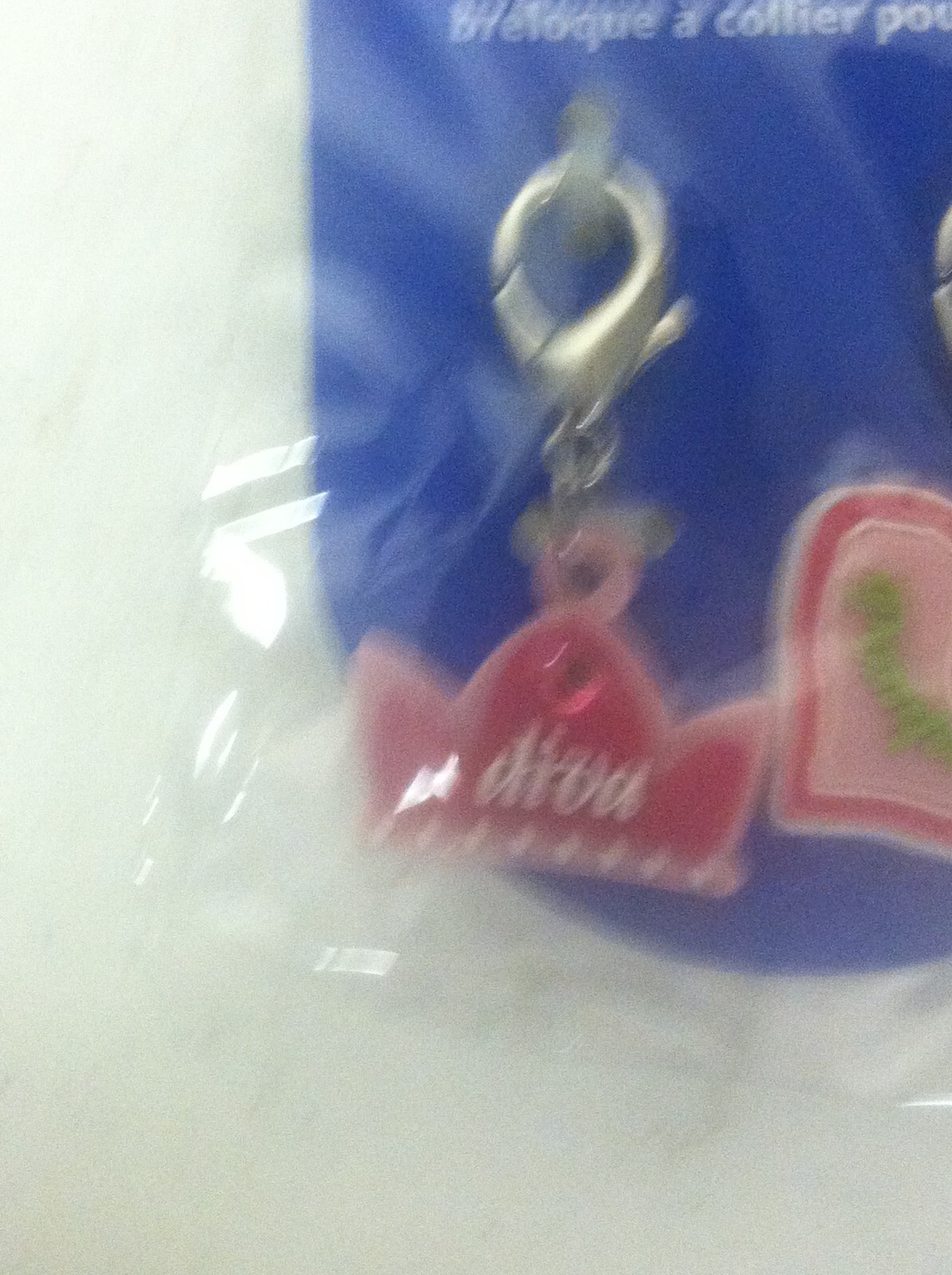 Top Paw Dog Collar Charm Set Diva Pampered Pink Heart Crown Diamond Clip New 1pc