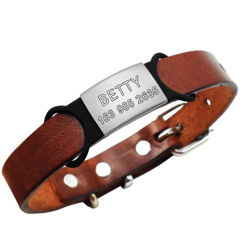 Dog ID Tags Personalized Engraved Slide on No Noise Name Collar Tag for Pets Cat