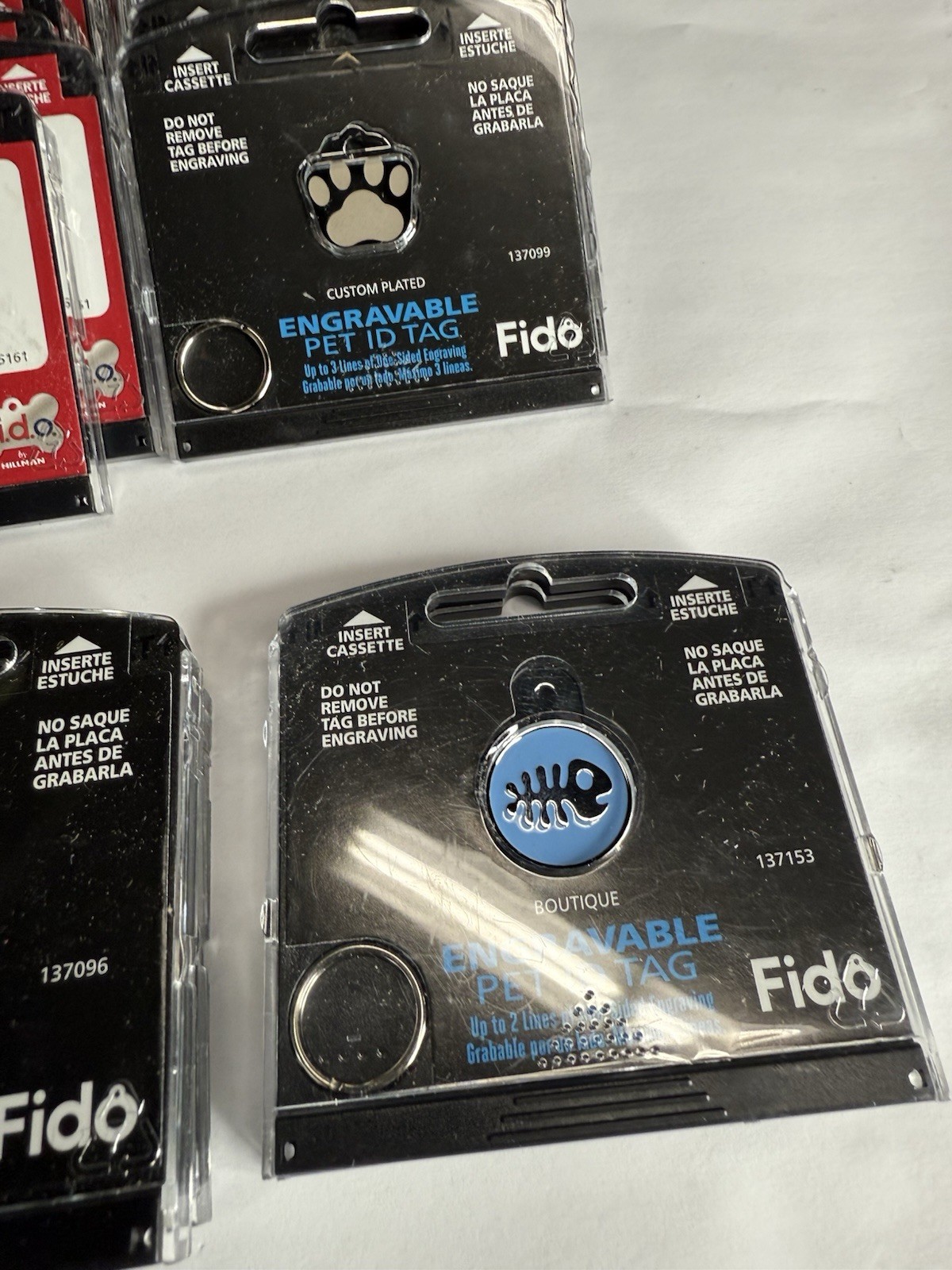 Lot Of 85 FIDO Engravable Pet ID Tags – Dog – Cat – Animal – Free Shipping!