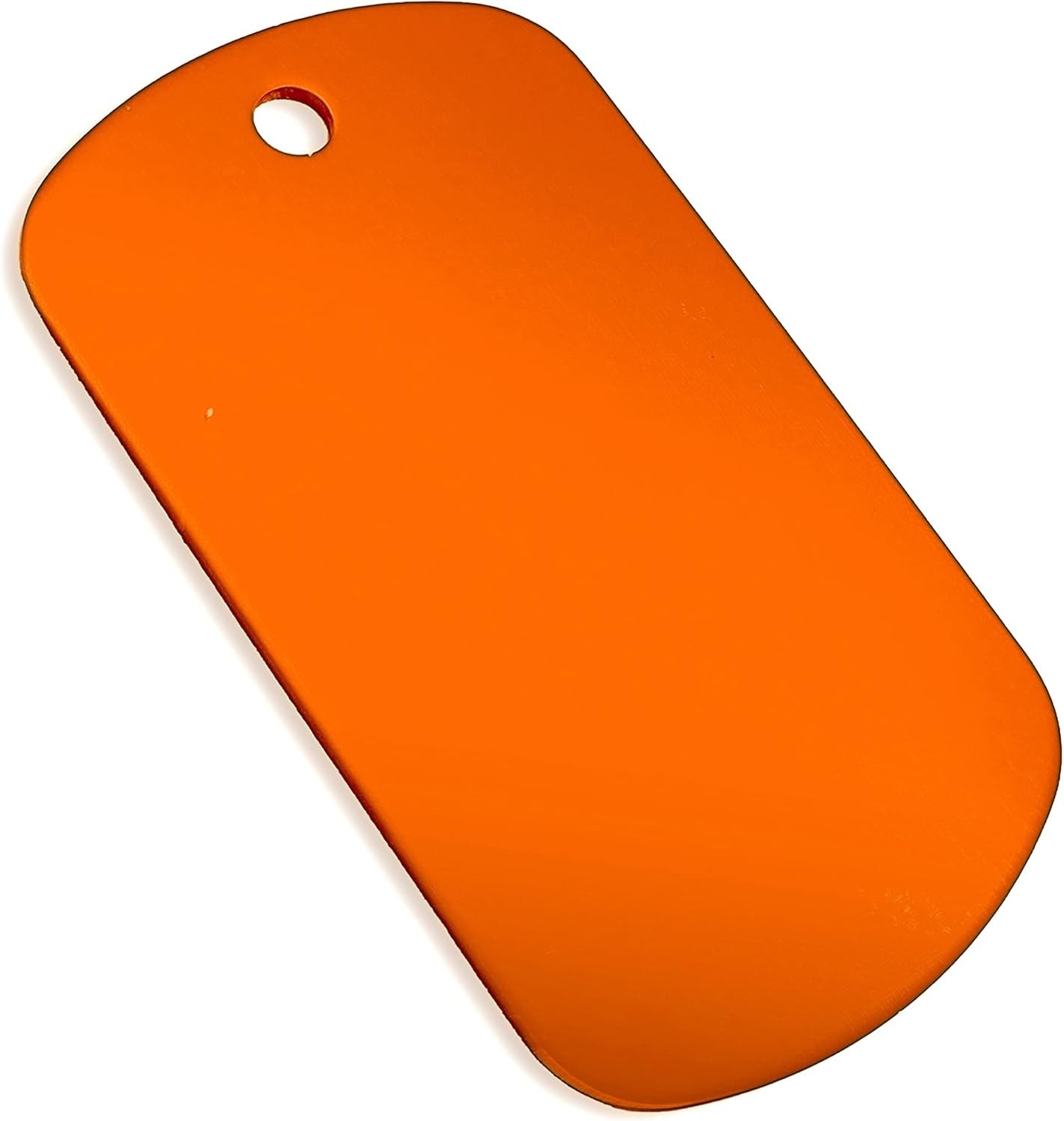 100pc Orange Blank Dog Tags Large 2″x1.15″ Aluminum Stamping Craft DIY