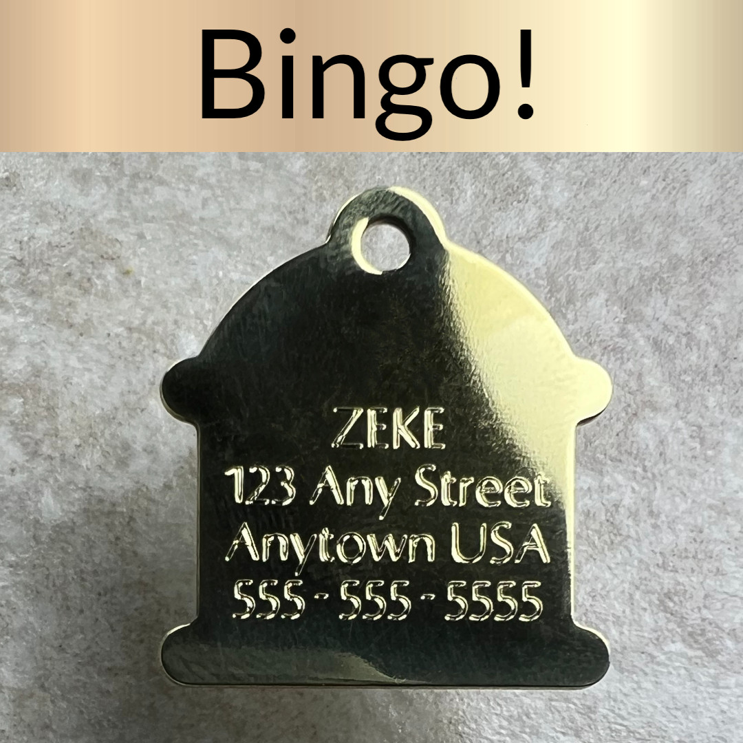 Custom Engraved Dog Tags Personalized Dog Collar Pet Tags Engraved BRASS HYDRANT