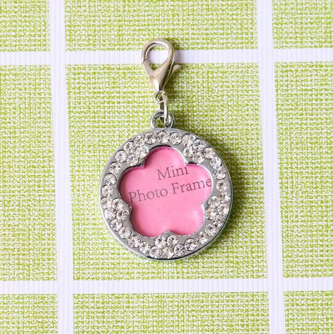 Mini Photo Frame Pet Tag – Writable ID , Keychain, Holiday Gift for Pet Lovers