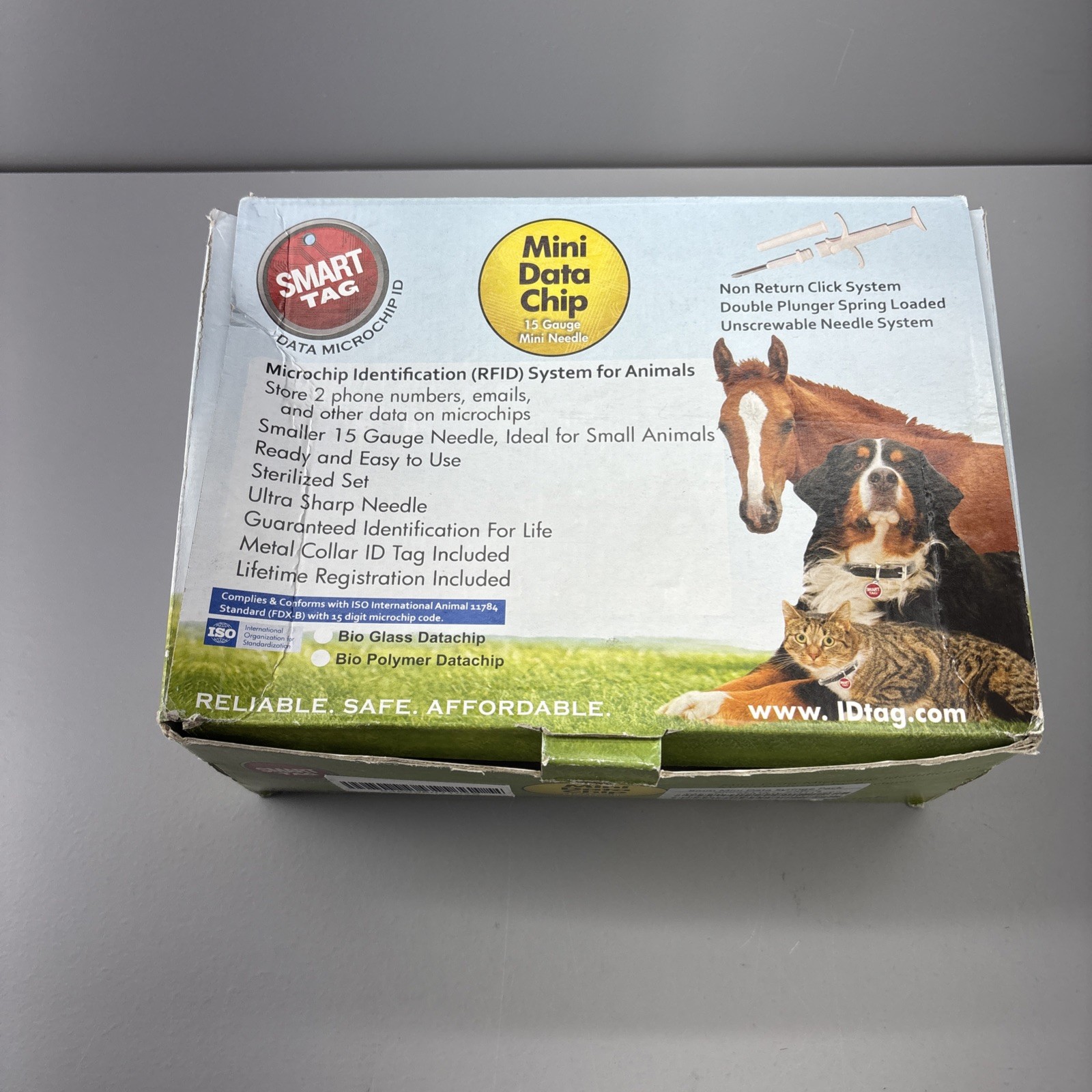 Smart Tag Mini ISO Microchip 15 Gauge – 24/7 US Support – Lifetime Pet Recovery.