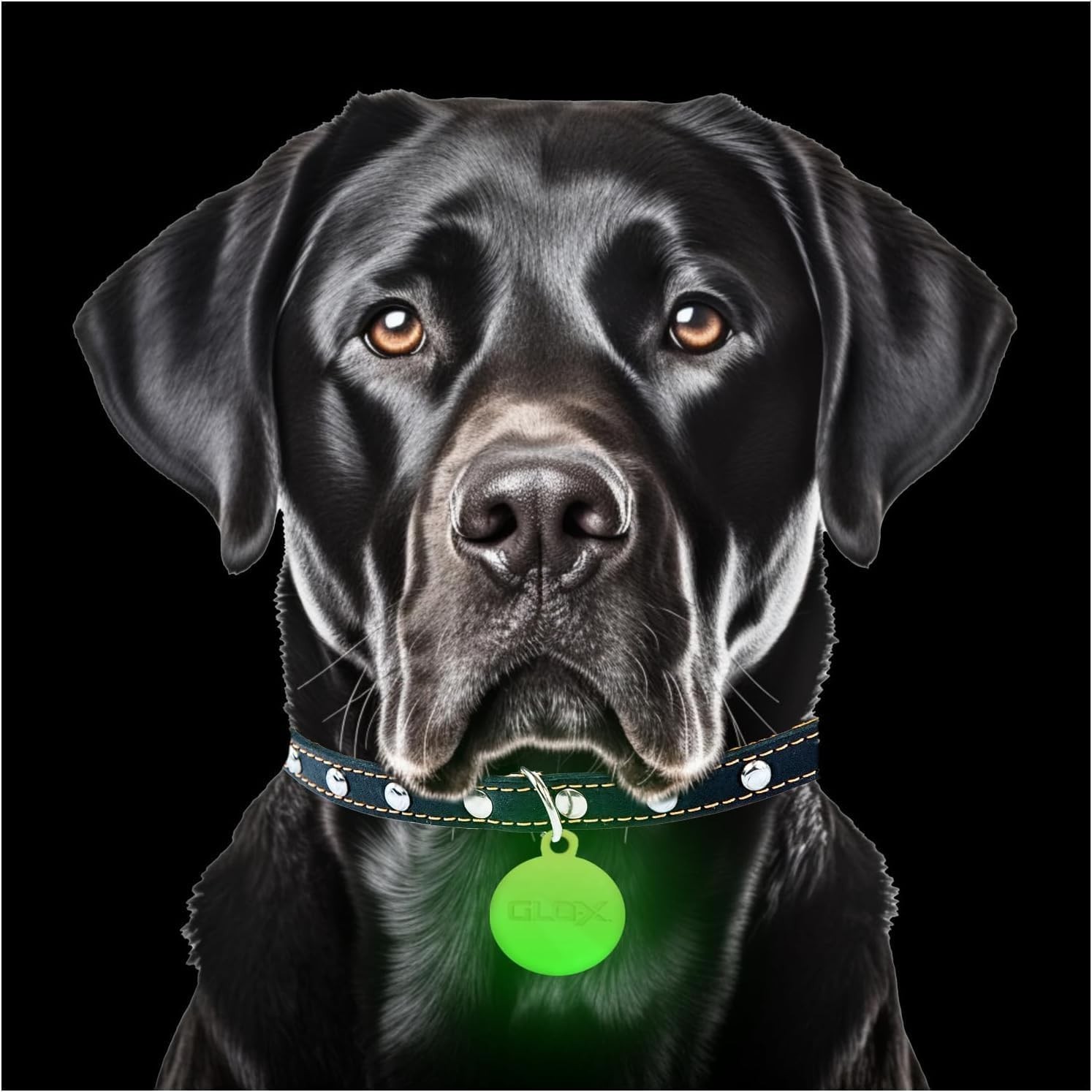 Glow in Dark Dog Collar Tags Pet Safety Night Visible 12H Glow Tags
