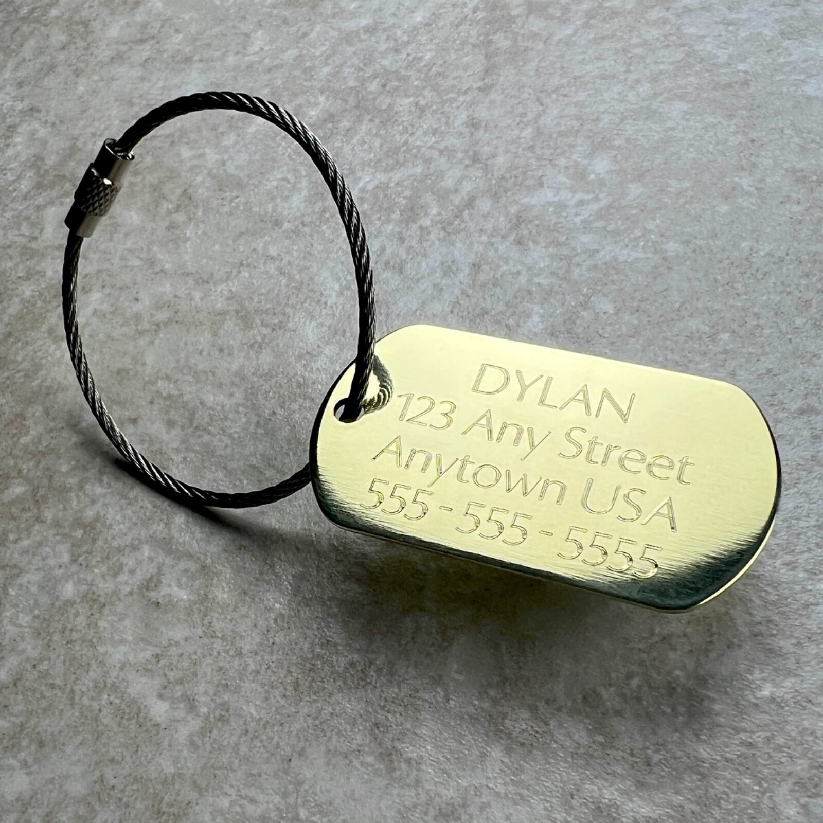 Custom Luggage Tags Baggage Tag Carry On Bag Travel ENGRAVED LUGGAGE TAG BRASS