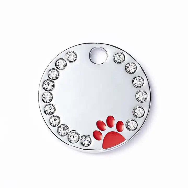 Personalized Dog/Cat Cute Paw Pet ID Tag with Unique Laser Engraving Name/Phone