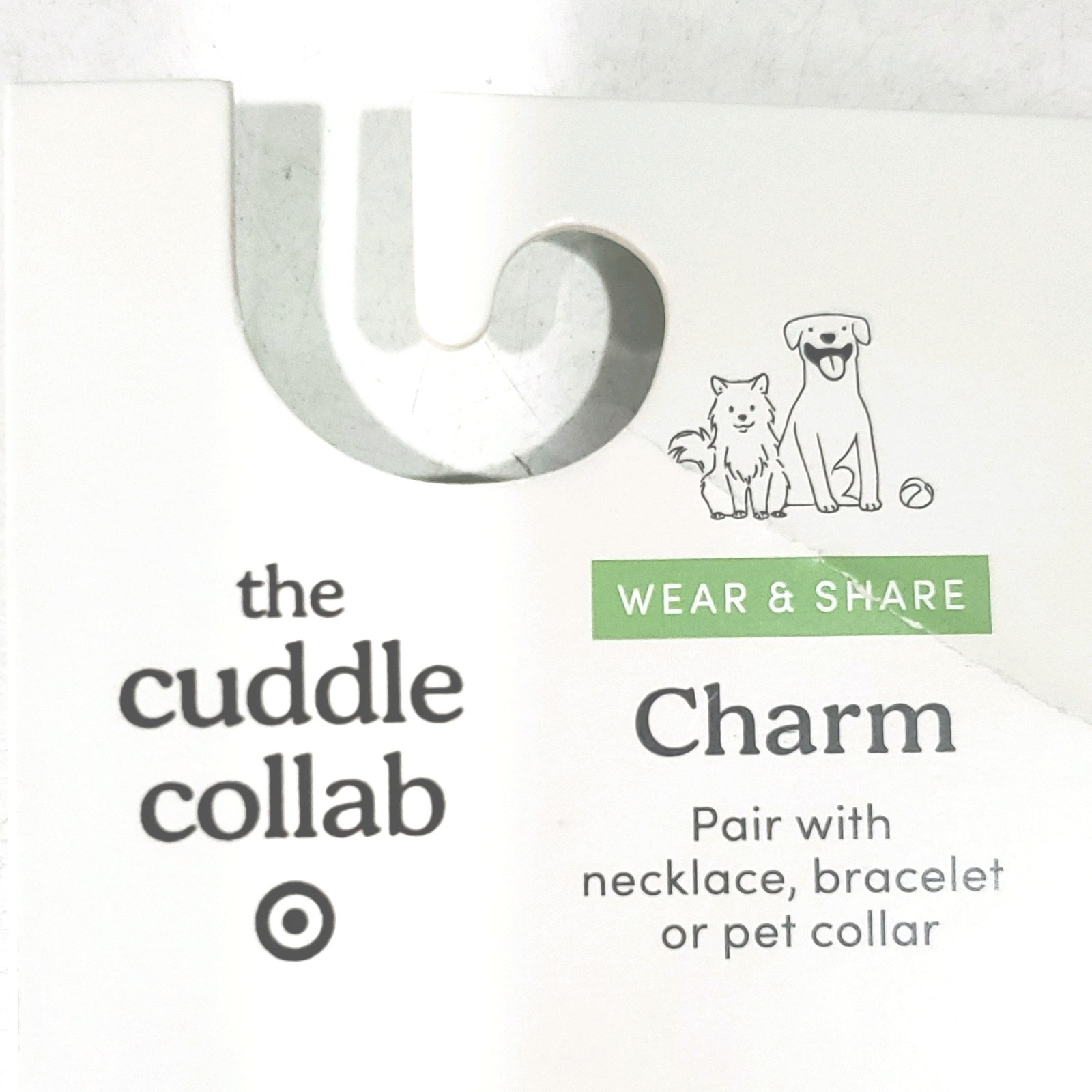 the cuddle collab BOOP Black Gold Collar Charm Dog Pet Accessory MPN 251 10 6820