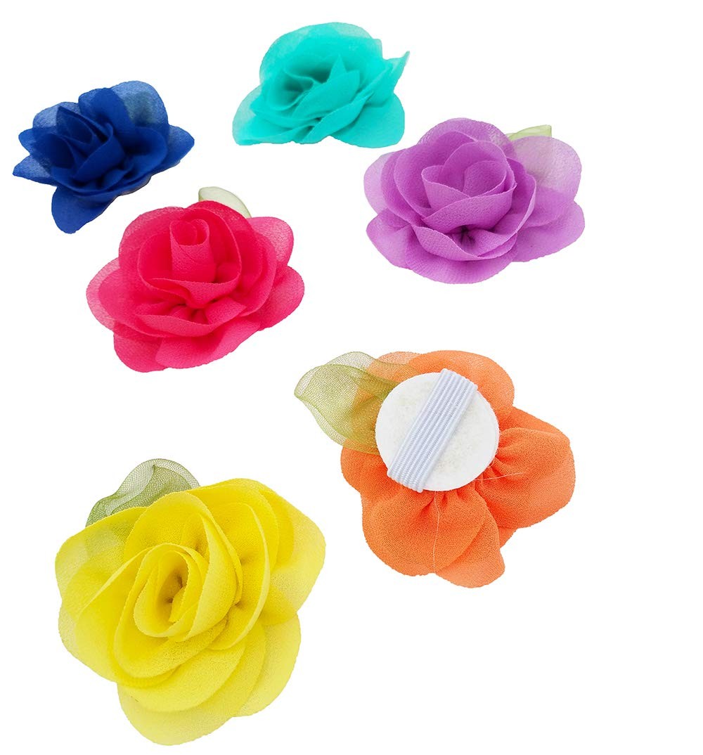 PET SHOW Dog Collar Charms Embellishment Rose Flower 2 inches, 8pcs 2″