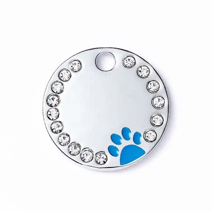 Personalized Dog/Cat Cute Paw Pet ID Tag with Unique Laser Engraving Name/Phone