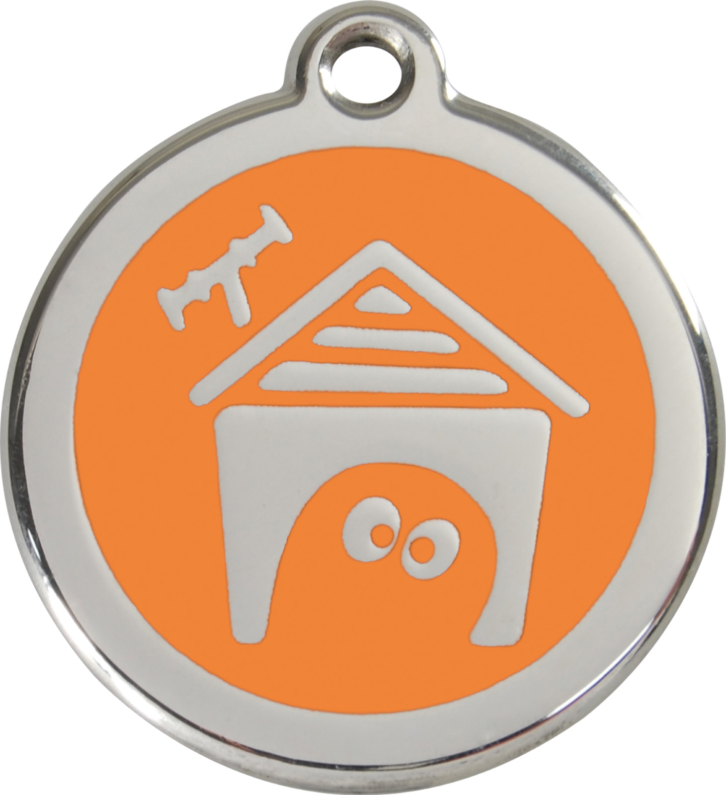 Steel Red Dingo House ID Dog Tag Black Purple Blue Green Yellow Orange Red Pink