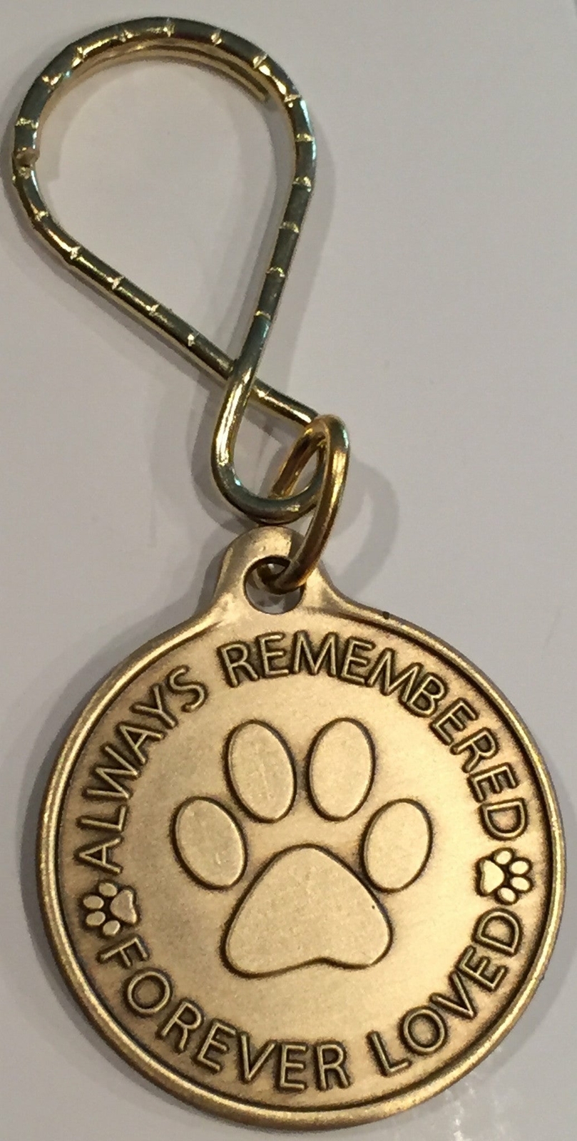 Always Remembered Forever Loved – A True Friend Dog Pet Memorial Keychain Recove