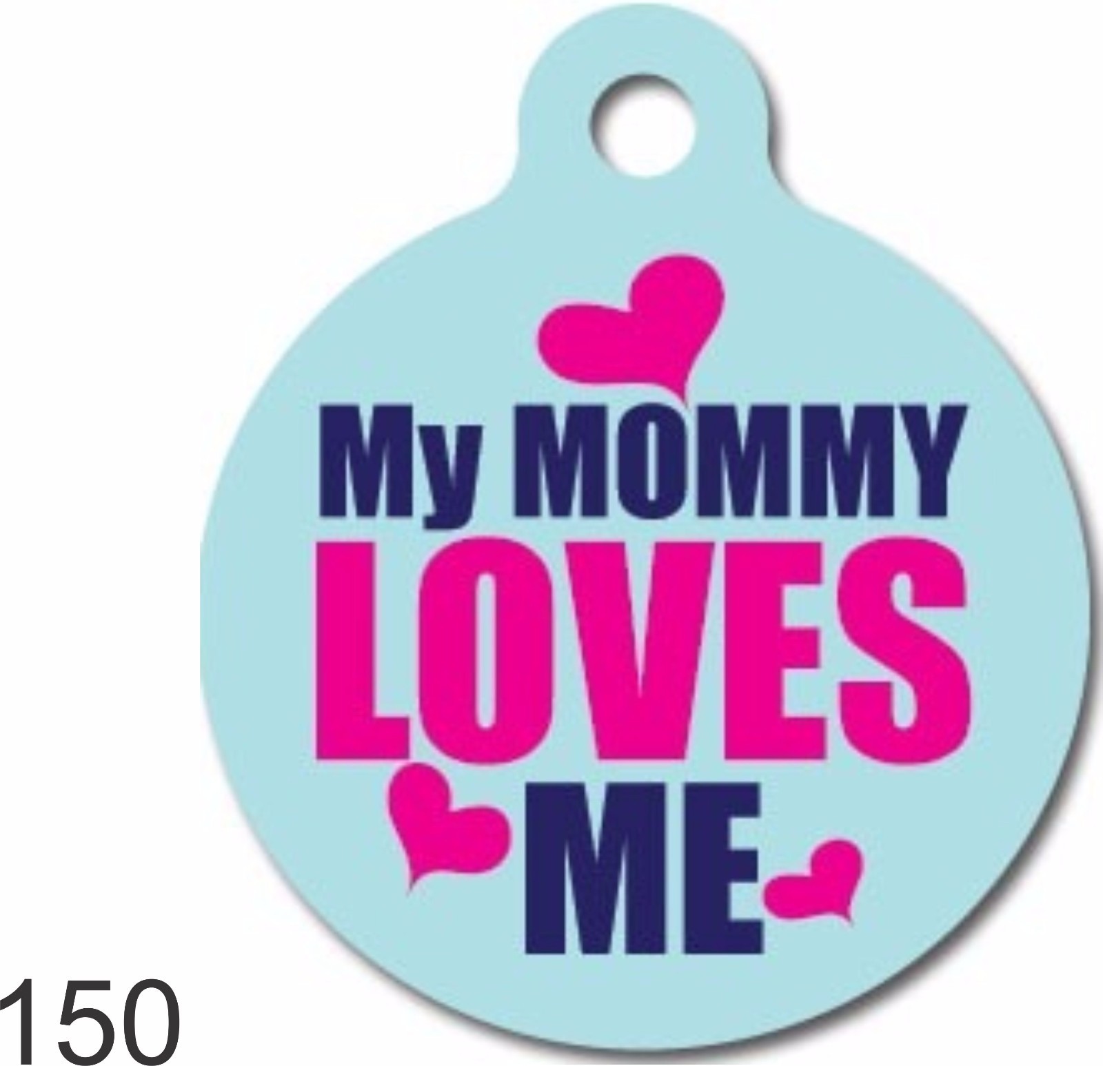 Cute Custom Personalized Pet ID tag for Dog and Cat Collars unique ROUND FUNNY
