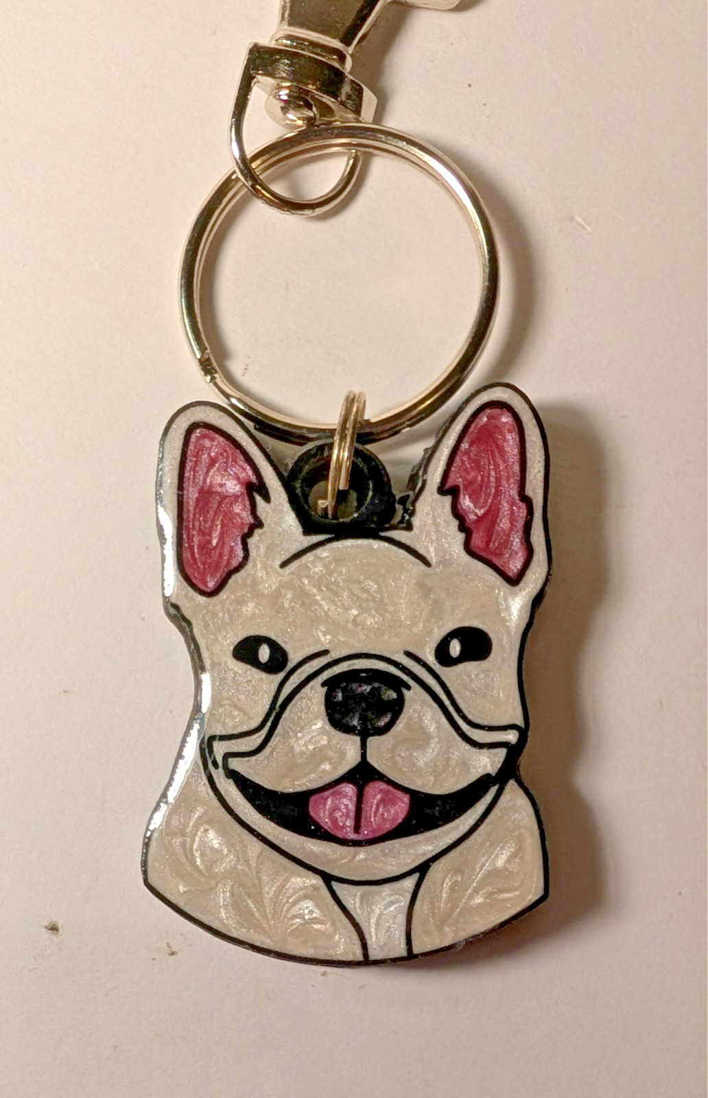 Hand Painted Artisan Dog Charm Keychains