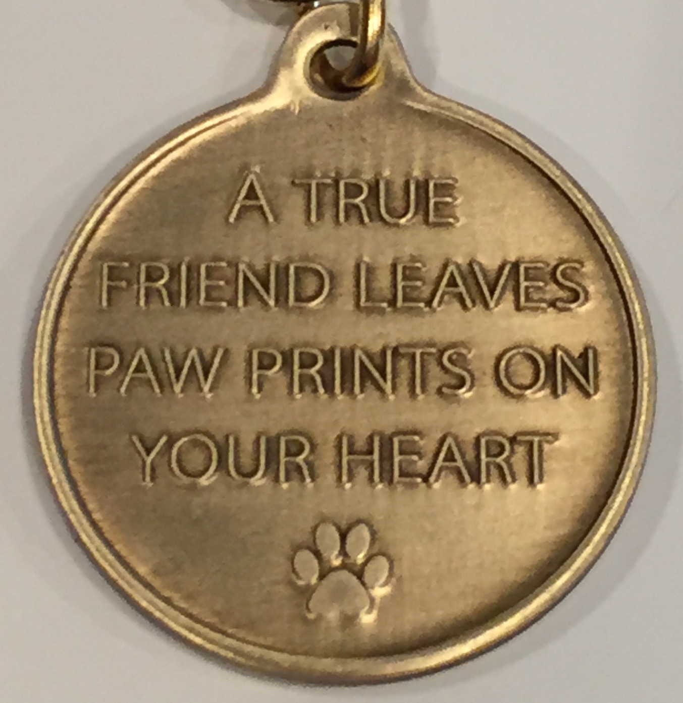 Always Remembered Forever Loved – A True Friend Dog Pet Memorial Key Chain Tag