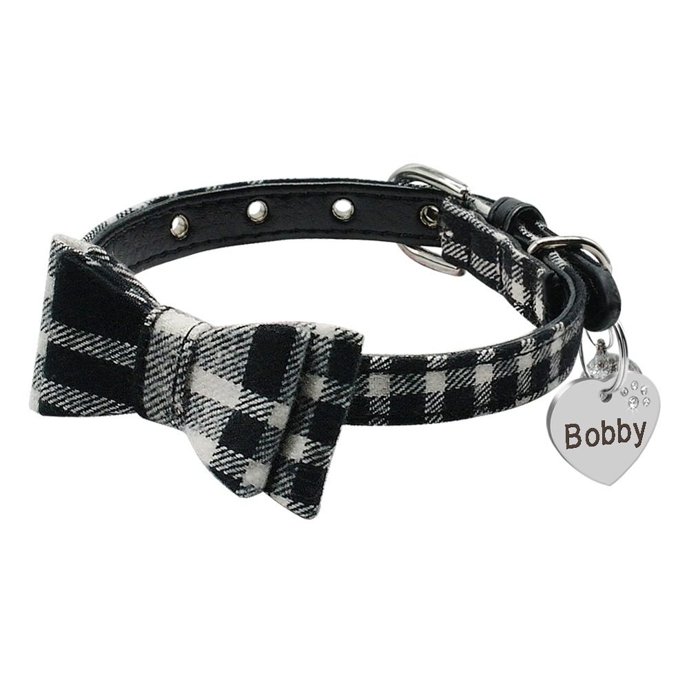 20/50pcs Heart/Fish Shape Cat Dog Tags Personalized Engraved Puppy ID Name Tag