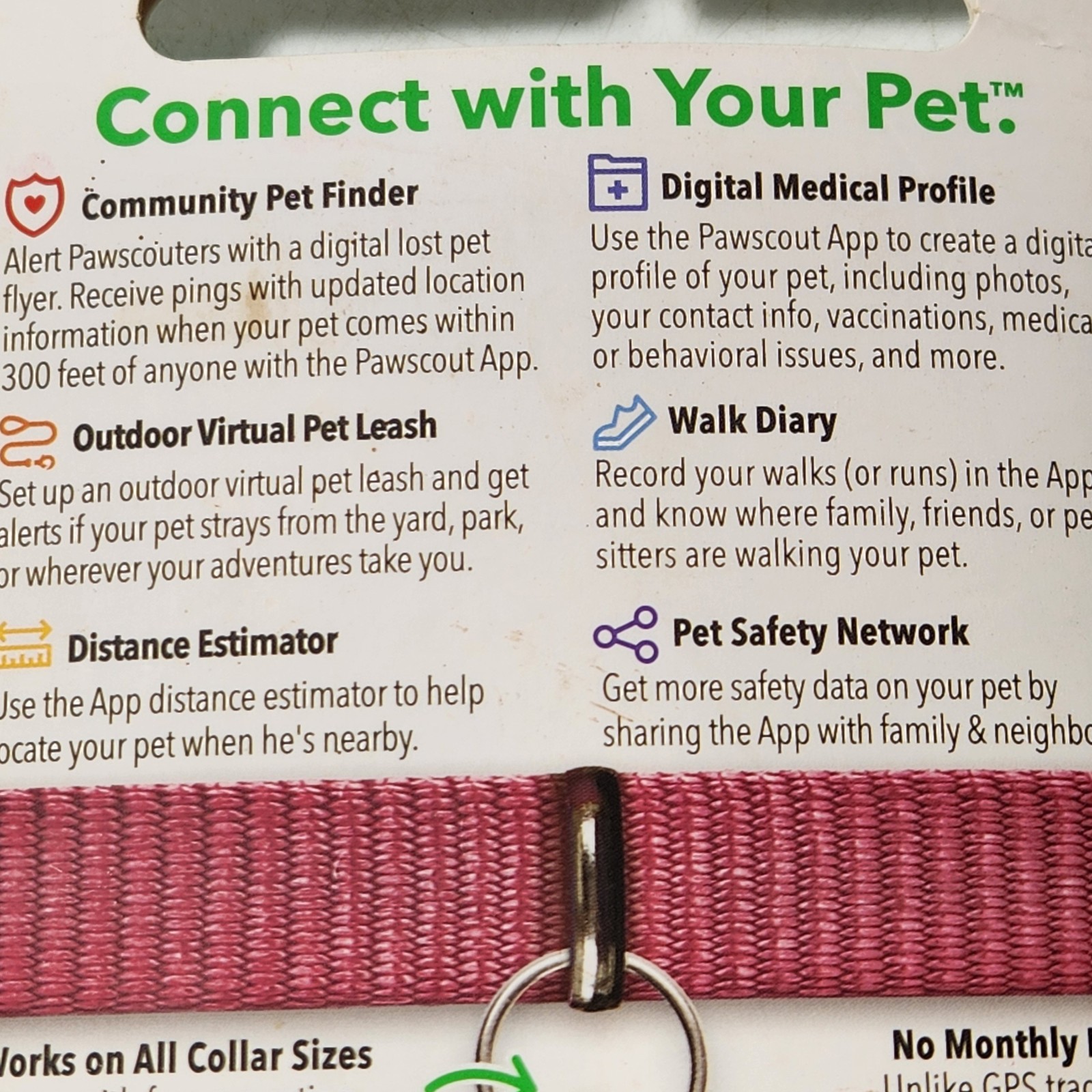 Pawscout Bluetooth Community Pet Finder Tag Walk Diary, Cats or Dogs Digital