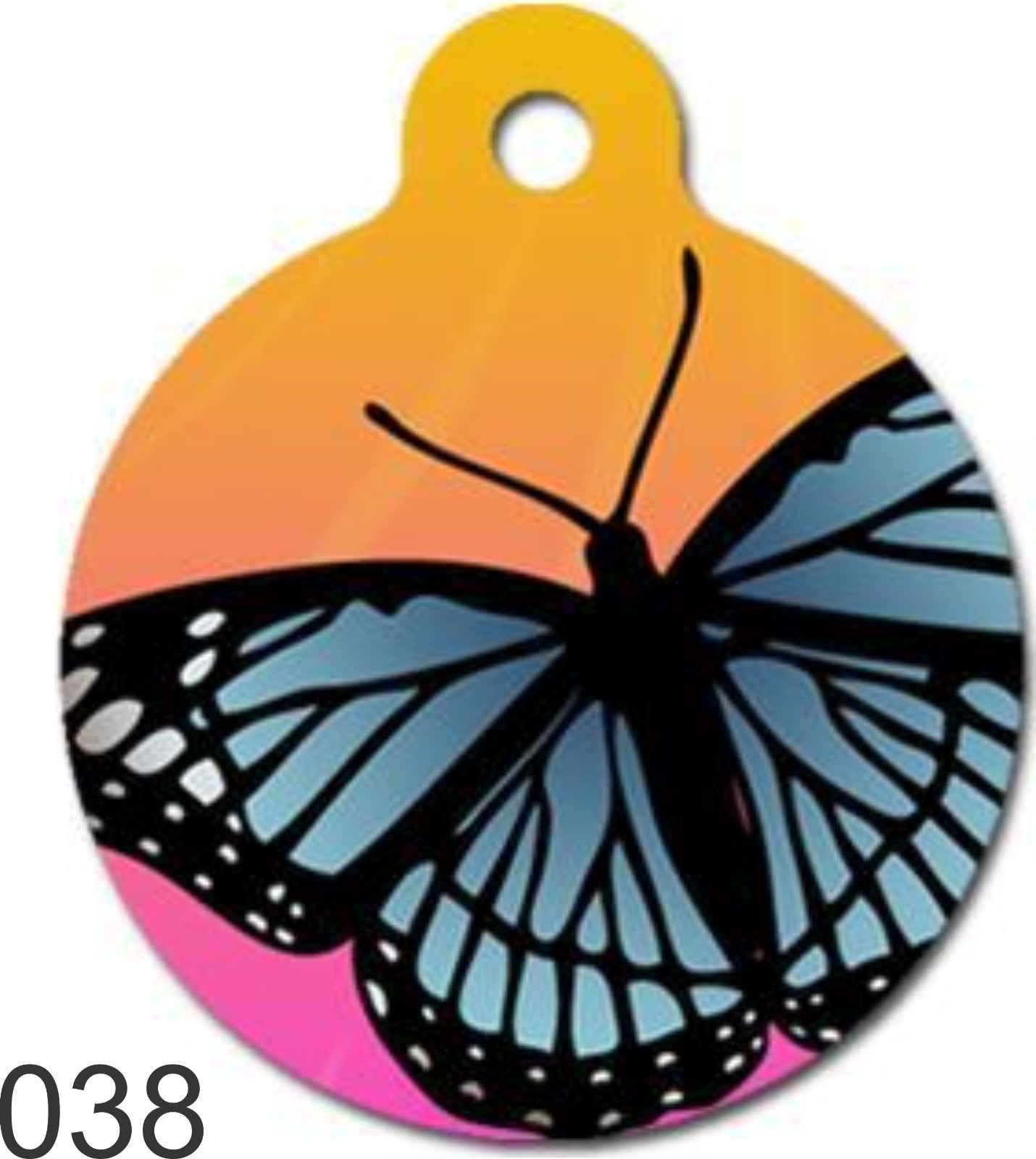 Pet Tags Personalized Pet ID tag for Dog and Cat ROUND Tag unique PINK Heart